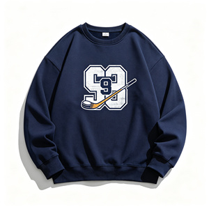 Sweat-shirt de hockey vintage unisexe avec motif graphique de bâton de hockey et pelle, vêtement pour le jour du match - Product Image 4