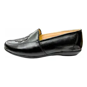 Angelina 280 Women's Genuine Leather <b>Flats</b> Round <b>Toe</b> Slip-On Autumn Casual Shoes - Product Image 1