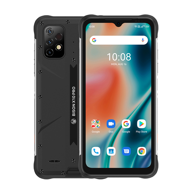 [World Premiere] UMIDIGI BISON  X10 Pro Global Version Rugged Smartphone IP68 4+128GB NFC 20MP Triple Camera 6150mAh Call Phone
