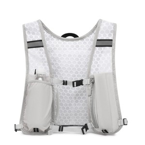 Sac de course réfléchissant taille unique noir et gris clair pour la course nocturne, la randonnée, le cyclisme et le trekking en extérieur - Product Image 3