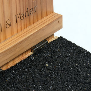 Mangeoire à écureuils en bois robuste FSC&BSCI, sans assemblage requis, pour la cour, le jardin extérieur, boîte à nourriture pour écureuils - Product Image 4