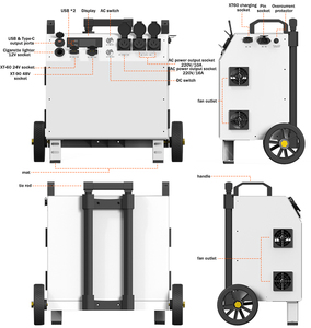 Estación de Energía Portátil UPS de 5120Wh con Carga Rápida de 2.5H y Carga Solar para el Hogar y Exteriores - Product Image 5