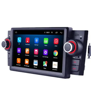 Autoradio 1 Din Android 9.0 8Core Wifi Autoreo Multimedia Speler Gps Navigatie Voor Fiat Grande Punto Linea 2007-2012