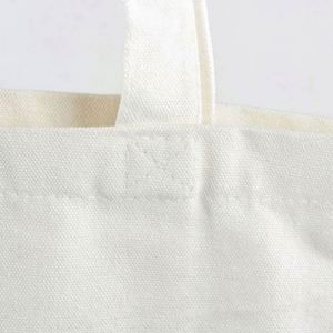 Custom Printed <b>White</b> Cotton Canvas <b>Tote</b> <b>Bag</b> Promotional Reusable Shopping <b>Bag</b> Long Handle Eco-friendly Durable Medium Size - Product Image 3