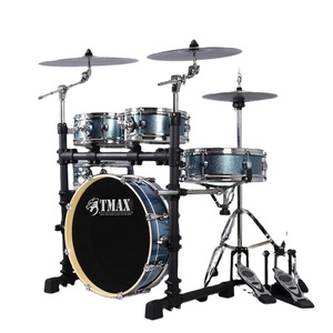Batería <span class=keywords><strong>de</strong></span> Jazz Profesional Portátil para Músicos Adultos, Calidad <span class=keywords><strong>de</strong></span> Exportación con Cámara <span class=keywords><strong>de</strong></span> Acero Inoxidable y PVC - Product Image 1