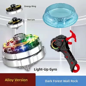 <span class=keywords><strong>Toupie</strong></span> de combat magique en métal et plastique, version améliorée, avec <span class=keywords><strong>double</strong></span> armure explosive, gyro lumineux et rotation magnétique, jouet escargot pour garçon - Product Image 3