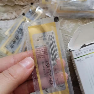 Hualong เข็มฝังเข็มแบบใช้แล้วทิ้ง, 500ชิ้นเข็มฝังเข็มสเตนเลสด้ามจับ500จากัวร์ - Product Image 2