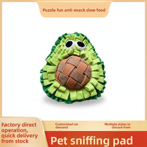 Tapis de désodorisation en peluche anti-stress pour animaux de compagnie, tapis de renifflement pour petits chiens et chats, jouet de puzzle pour chien à alimentation lente, anti-étouffement et d'entraînement à la recherche de nourriture - Product Image 2