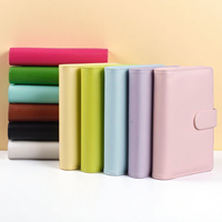 A6 A5 Macaron PU Cuir 6 anneaux Classeur Cahier à Spirale Agenda Planificateur Organisateur Papeterie