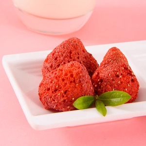 Snack di Fragole Cinesi 120g, Frutta Essiccata Croccante a Fette, Gusto Dolce, Processo di Essiccazione AD, Confezione Sottovuoto - Product Image 2