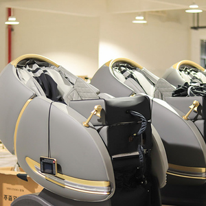 AI Sprach steuerung Musik Elektrischer SL Form <span class=keywords><strong>Massage</strong></span> stuhl 3D Schwerelosigkeit Luxus Thai Stretch Shiatsu <span class=keywords><strong>Massage</strong></span> <span class=keywords><strong>Sofa</strong></span> Stuhl - Product Image 1