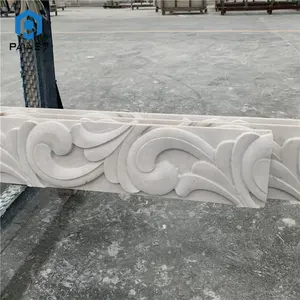 Yeni tasarım Modern dekorasyon 3d duvar paneli mermer taş dekor oyma Cnc duvar karosu