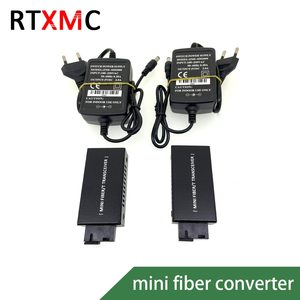 Convertisseur de média à fibre optique <span class=keywords><strong>MC</strong></span> 1F1E de petite taille, émetteur-récepteur simple, 25 km, SC 10/100M, monomode, fibre unique, 155M, 1310NM, 1550nm M - Product Image 4