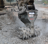Pièces détachées pour excavatrices Wolver Série BM, fraiseuses rotatives pour coupe-tambour hydraulique de 6 à 45 tonnes