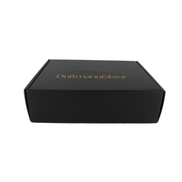 Boîtes d'emballage personnalisées de luxe en carton noir avec logo imprimé pour charcuterie, livraison de nourriture, chaussures, papier