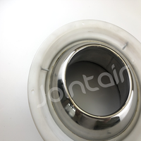 Diffuseur à bille en acier inoxydable, buse d'air ronde réglable, durable, installation facile pour la ventilation CVC dans les immeubles de bureaux