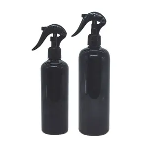 200毫升250毫升300毫升500毫升黑白透明触发喷涂带泵喷雾帽的PET塑料瓶
