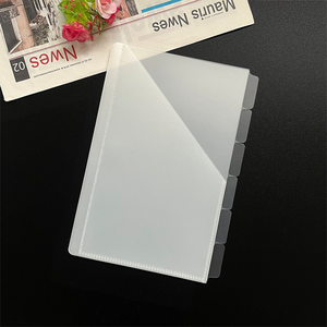 A5 링 바인더 플라스틱 PP 예산 현금 봉투 탭형 봉투 지갑 루즈리프 포켓 포함 - Product Image 4