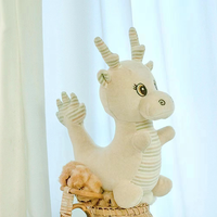 Vente en gros Coton biologique 30cm Dragon Jouets en peluche pour bébés Fabricants personnalisés Durables Jouets en peluche sûrs pour les âges 5-7 ans