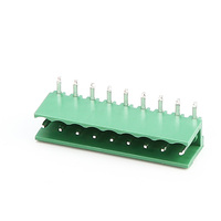 ZBHT508V ZBHT508R Bornier de raccordement PCB enfichable, pas 5.08, angle vertical 45 degrés, connecteur femelle et mâle