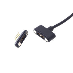 強力なデータ電源DCIP67防水PCBメスPogoPinコネクタPogo5ピン磁気ケーブルワイヤコネクタ - Product Image 6