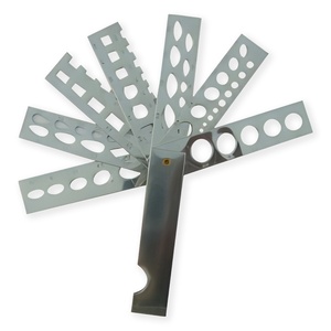 Herramienta profesional S208 para medir gemas, calibrador de diamantes de 7 cuchillas de acero inoxidable para estimación del peso en quilates de piedras sueltas. - Product Image 1