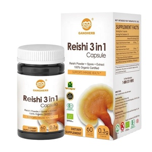 OEM/ODM <span class=keywords><strong>Ganoderma</strong></span> <span class=keywords><strong>Lucidum</strong></span> <span class=keywords><strong>Capsule</strong></span> 3 in 1 suplemen jamur Reishi - Product Image 1