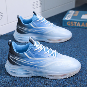 Zapatos Deportivos Casuales para Hombre, Cómodos, para Correr, con Cordones, Ligeros, Antideslizantes, con Suela de Tela Suave, para Gimnasio, Uso Diario, Todas las Temporadas - Product Image 3