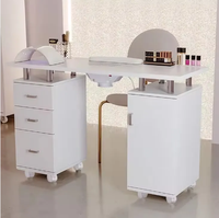 Plus Design Moderne style mode Nouveaux modèles verre trempé meubles de charge sans fil Salon de beauté Manucure Nail table