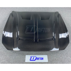 ฝากระโปรงคาร์บอนไฟเบอร์ Drifton New SuperSnake Style ลายทอ 3K/6K/12K ป้องกันรังสียูวี เคลือบเงา/ด้าน สีดำ สำหรับรถมัสแตง - Product Image 3