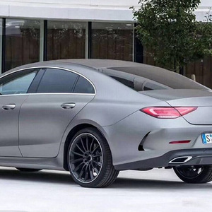Autocollant de voiture Mercedes-Benz CLS-Class C257 CLS350 CLS450 2018+ AMG, lame d'air arrière, noir piano, texture carbone, ABS - Product Image 1