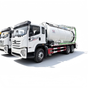 Camion d'aspiration des eaux usées et des excréments, capable de tirer, aspirer et décharger dans les égouts - Camion d'aspiration des eaux usées de grande capacité pour l'exportation - Product Image 4
