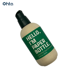 Logo Printed Custom 100%Biodegradable Eco Friendly Sugarcane Molded Pulp Cosmetic Bottles Box Packaging