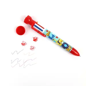 Faveurs de fête de la Saint-Valentin Six Color Pen Stamper Pen Red