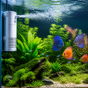 Filtre interne submersible 3-en-1 pour aquarium, pompe de nettoyage de bac à poissons, aérateur d'oxygène à 360 degrés, pompe à filtre éponge - Vente en gros - Product Image 3