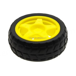 Roues en caoutchouc pour robot de suivi et de patrouille de ligne, accessoires de châssis de voiture intelligente, roues 40G - Product Image 4