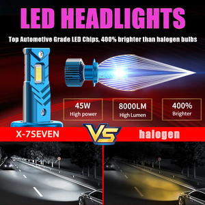 X-7SEVEN Super Broght H4 LED Ampoules de Phares 115W 13000LM H4 H7 H11 Phares <span class=keywords><strong>Lampe</strong></span> de Conduite pour Voitures Universelles - Product Image 5