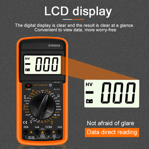 Màn Hình Kỹ Thuật Số LCD Bảo Vệ Toàn Dải Máy Đo Độ Chính Xác Cao Máy Đo Điện Áp Dòng Điện AC/DC Đồng Hồ Vạn Năng Kỹ Thuật Số - Product Image 5