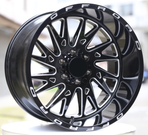 Jantes de camion en aluminium de style Deep Dish de 20 à 26 pouces 5x139.7 6x135 6x139.7 8x165.1 pour H2 F150 <span class=keywords><strong>Bronco</strong></span> Ram 1500 GMC Chevy Silverado - Product Image 2
