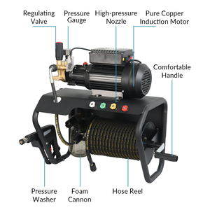 Hidrolavadora Eléctrica Sonlin <span class=keywords><strong>de</strong></span> 2200 Vatios, 2000 Psi, Montada en Pared, 130 Bares <span class=keywords><strong>de</strong></span> Presión, <span class=keywords><strong>Lavadora</strong></span> <span class=keywords><strong>de</strong></span> <span class=keywords><strong>Autos</strong></span> - Product Image 2