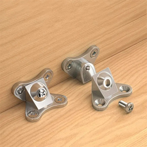 Support d'angle en L pour meubles, code d'angle droit, articulation en forme de papillon à 90 degrés, pour connecter des meubles en bois - Product Image 1