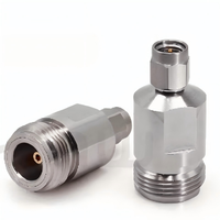 Adaptador ZCOM N(F)-SMA(M) de N Hembra a SMA Macho, Bajo VSWR, Baja Pérdida de Inserción, Conector Coaxial RF de CC-18GHz para Señales de Microondas