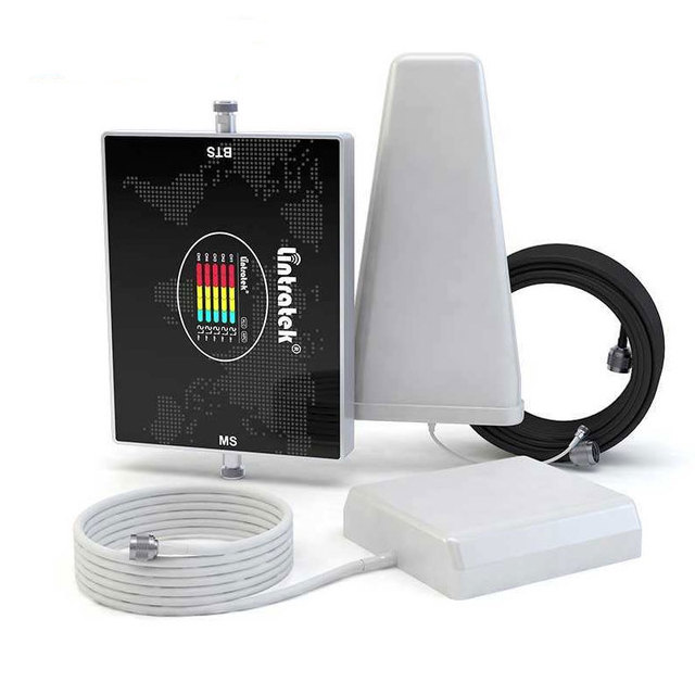 Lintratek AGC 800/900/1800/2100 MHz 5band Repeater B20 B8 B3 B1 B7 Booster 70dB Cellular signal AGC APC Amplifier Receiver