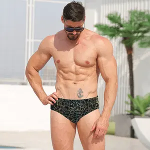 Cloth Manufacturer Mens Blank Swim Briefs Quick Dry Beachwear Mens Custom Printed Beach Shorts