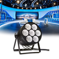 Luces de Escenario, 7x50W COB LED Par Light, Blanco Ajustable 3200K-6500K, Blanco Cálido, DMX512, CRI95, Alto CRI, para Estudio de TV, Conciertos, Eventos, Teatro