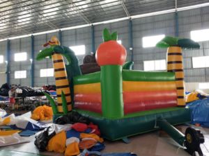 บ้านลมเป่าลมรูปสวนสัตว์ PVC สำหรับเด็ก สนามหญ้าในบ้าน ปราสาทกระโดดขนาดเล็ก ปราสาทลมเป่าลม PVC ขายดี - Product Image 4