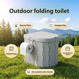 Customizable Portable Folding Camping Toilet, Suitable for Camping, Fishing, Beach & Garden Outdoor Scenarios. - Product Image 2