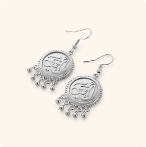 Inspire Schmuck Edelstahl Hypoallergener Schmuck für Frauen <span class=keywords><strong>Ummi</strong></span> Mutter Münz-Ohrringe Wasserfester Nicht Anlaufender Schmuck - Product Image 5