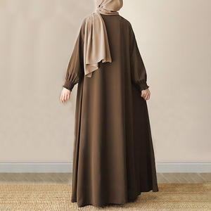 Robe décontractée islamique Aschulman, robe musulmane pour femmes, abaya, Frauen Muslimisches Kleid - Product Image 2