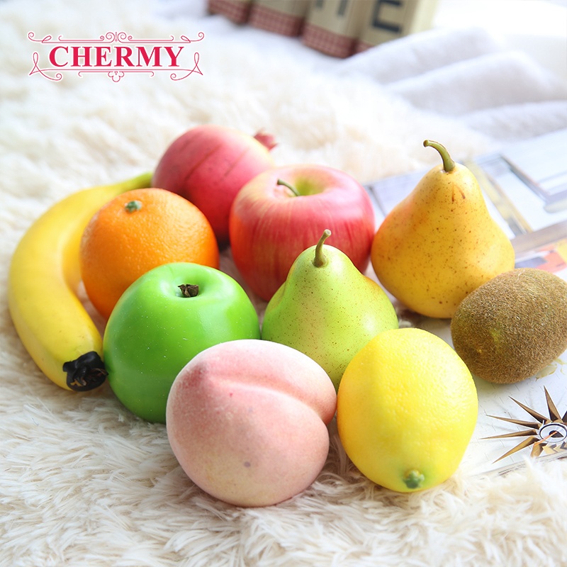 Factory Wholesale Artificial Fruits Real Touch Faux Fake Foam Apple for Holiday Decoration